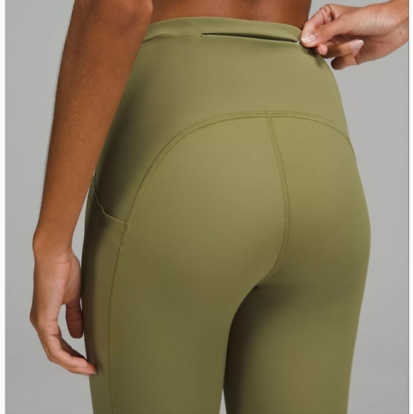 BNWT Lululemon Swift Speed HR Cropped Leggings Bronze Green size 2 - Picture 7 of 9